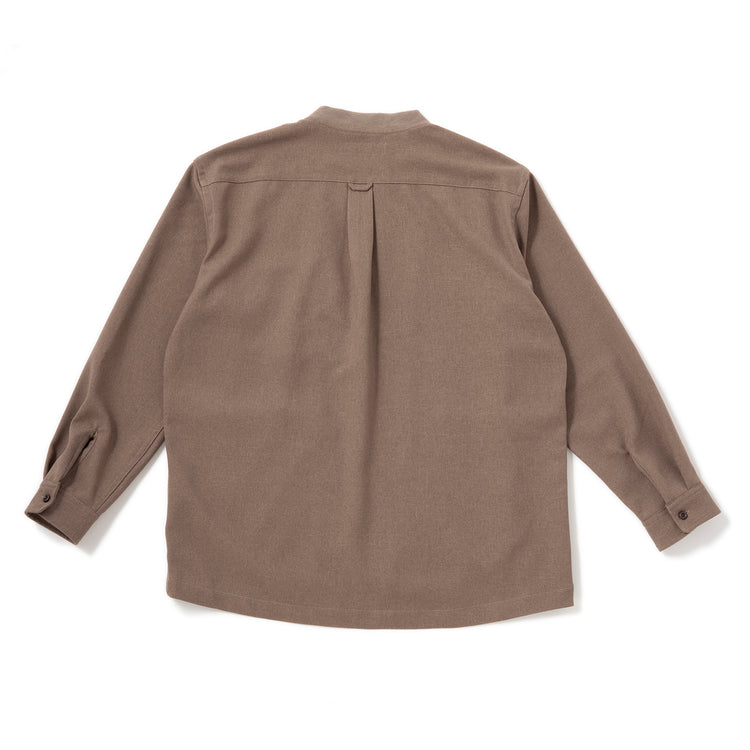 ALLOWED TO UNFOLD | アロウド トゥ アンフォールド ラナテック素材 リブ衿シャツジャケット