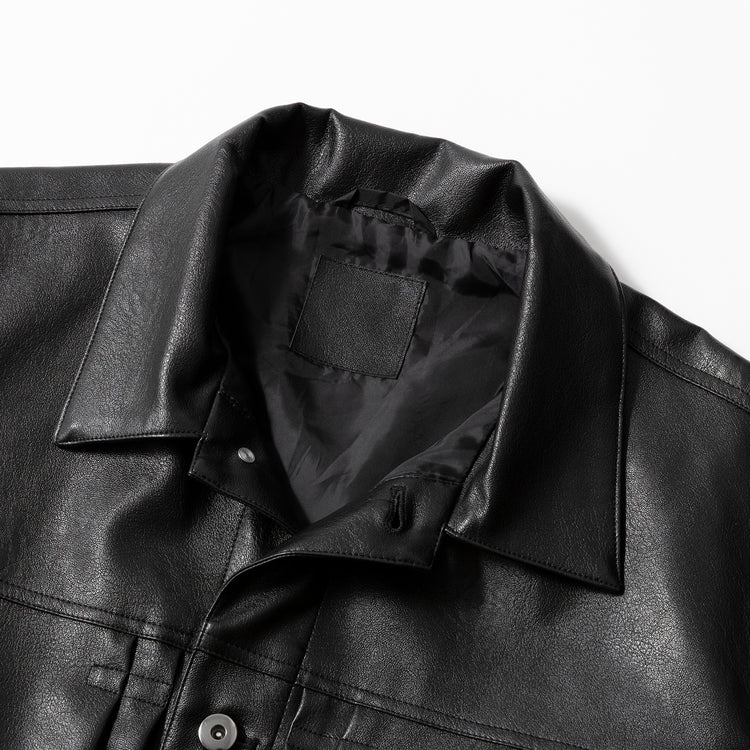 ALLOWED TO UNFOLD | アロウド トゥ アンフォールド フェイクレザージャケット