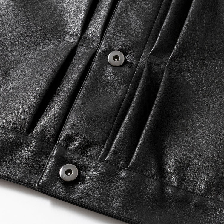 ALLOWED TO UNFOLD | アロウド トゥ アンフォールド フェイクレザージャケット