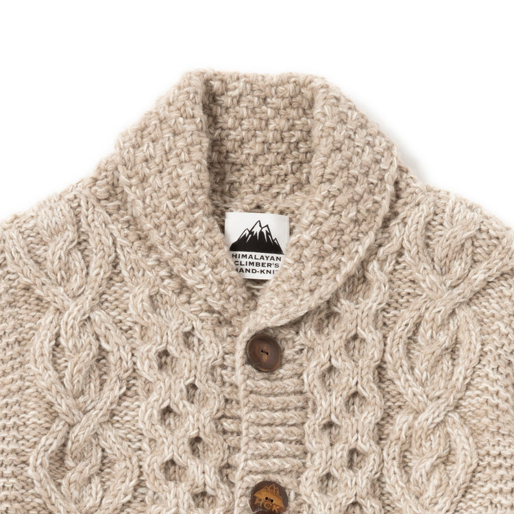 HIMALAYAN CLIMBER'S HAND-KNIT | ヒマラヤン クライマーズ ハンドニット 手編みショール衿カーディガン