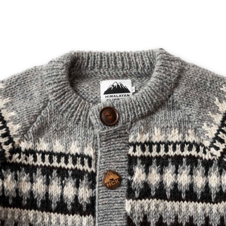 HIMALAYAN CLIMBER'S HAND-KNIT | ヒマラヤン クライマーズ ハンドニット Begin別注 ヒマラヤから“山地”直送のフェアアイル柄カーディガン