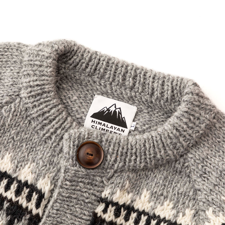 HIMALAYAN CLIMBER'S HAND-KNIT | ヒマラヤン クライマーズ ハンドニット Begin別注 ヒマラヤから“山地”直送のフェアアイル柄カーディガン