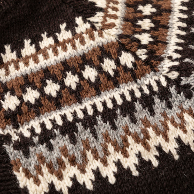 HIMALAYAN CLIMBER'S HAND-KNIT | ヒマラヤン クライマーズ ハンドニット Begin別注 ヒマラヤから“山地”直送のフェアアイル柄カーディガン
