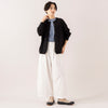 モデル身長 163cm,HEAVENLYのLinen Knit Crew Cardigan|TUTIE.のコットンリネンデニムタックパンツ|UNIVERSAL OVERALLのUO12|rapiécageのフラワープレートコードブレス,https://market.e-begin.jp/products/dlt_hvr0301u_lala|https://market.e-begin.jp/products/equ_tte0274u_lala|https://market.e-begin.jp/products/sed_uni0290u_lala|https://market.e-begin.jp/products/rdx_rpc0311u_lala