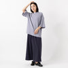 モデル身長163cm(ロング丈),TUTIE.の強撚クレープハイネックプルオーバー|GLENFIELDのシャークソールビジネスサンダル,https://market.e-begin.jp/products/equ_tte0493u_lala|https://market.e-begin.jp/products/equ_tte0490u_lala|https://market.e-begin.jp/products/jal_gfd0392q_lala