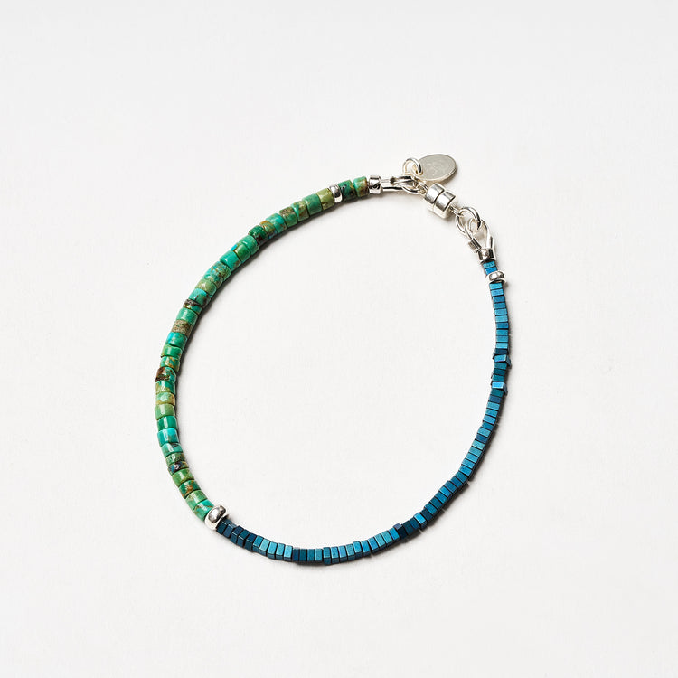 ヘマタイトチタンコーティング×ターコイズ