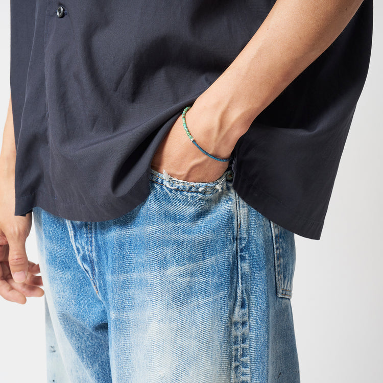 esperanto | エスペラント Begin別注 ヘマタイトチタニウム×ターコイズ グッドラックブレス