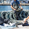「持続可能な漁業」をコンセプトに、白えび漁業者が中心となって立ち上がったプロジェクト『富山湾しろえび倶楽部』。いまは、毎日ぺスカリーの着圧ハイソックスを履いて漁にでます。
