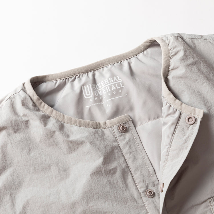 UNIVERSAL OVERALL | ユニバーサルオーバーオール Begin別注 洗濯できるインサレーションジャケット (ICE GRAY)