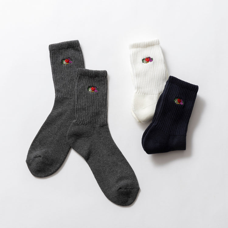 FRUIT OF THE LOOM | フルーツオブザルーム Q.FTL 3P ゆるリッチェル刺繍①