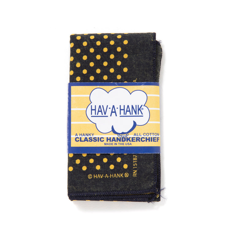 HAV-A-HANK | ハバハンク　OVER DYED DOTS HANKY