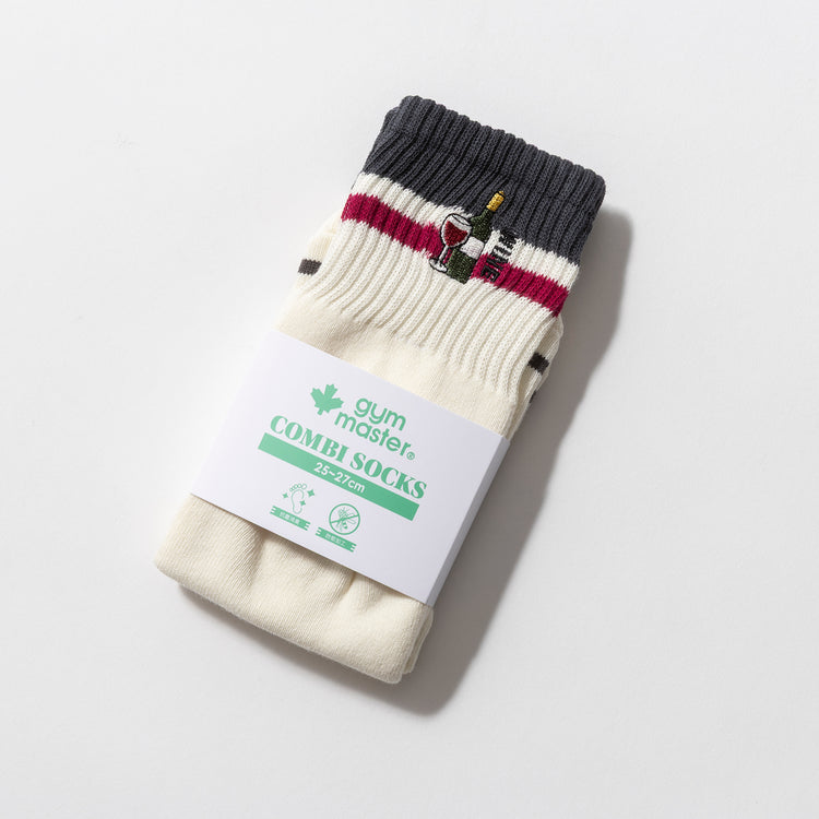 gym master | ジムマスター ハッピー刺繍コンビソックス