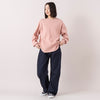 モデル身長 163cm(着用サイズ24),Healthknitのサーマルキングラッセルハニカム クルーネック長袖,https://market.e-begin.jp/products/she_hea0004u_lala