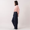 モデル身長 163cm(着用サイズ24),Healthknitのサーマルキングラッセルハニカム クルーネック長袖,https://market.e-begin.jp/products/she_hea0004u_lala
