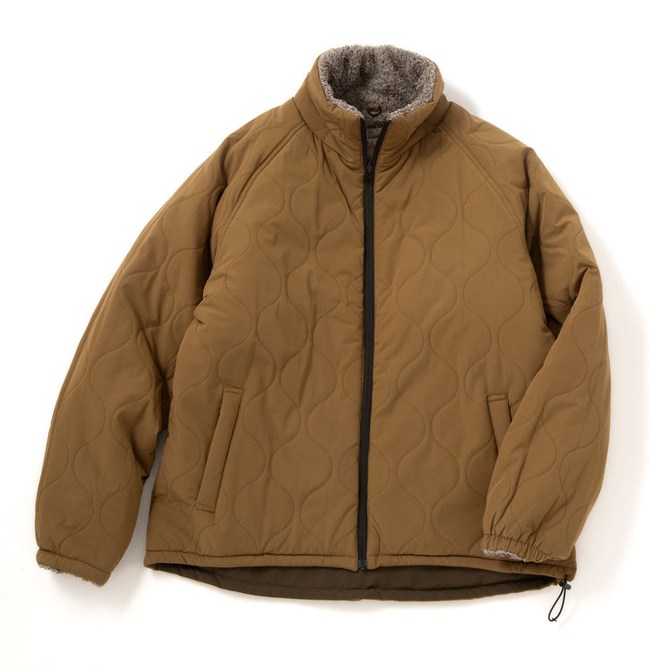 BROWNメランジxKHAKI BEIGEのリバーシブル