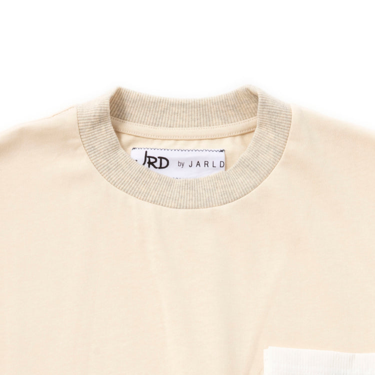 JRD by JARLD | ジェイアールディー バイ ジャールド 異素材ポケット ドロップショルダーTシャツ