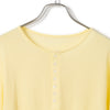 me. | ミードット flow cotton silkヘンリーネックT