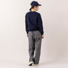 モデル身長163cm,LE MELANGEのヴィンテージ風裏起毛トレーナー|ARCH&LINEのSTRETCH CREW PANTS|Moonstarのローバスケットヴィンテージグレー|PROGRESS RUNNING CLUBのBADGE Logo Cap|NEI/NORのスクエアチャームピアス,https://market.e-begin.jp/products/inf_lem1169s_lala|https://market.e-begin.jp/products/ach_ach1163s_lala|https://market.e-begin.jp/products/mns_mns0286o_lala|https://market.e-begin.jp/products/gra_pgr0248r_lala|https://market.e-begin.jp/products/ris_ner0789s_lala