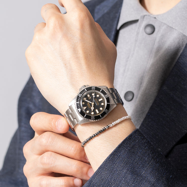 esperanto | エスペラント Begin別注 ヘマタイト×淡水パールグッドラックブレス