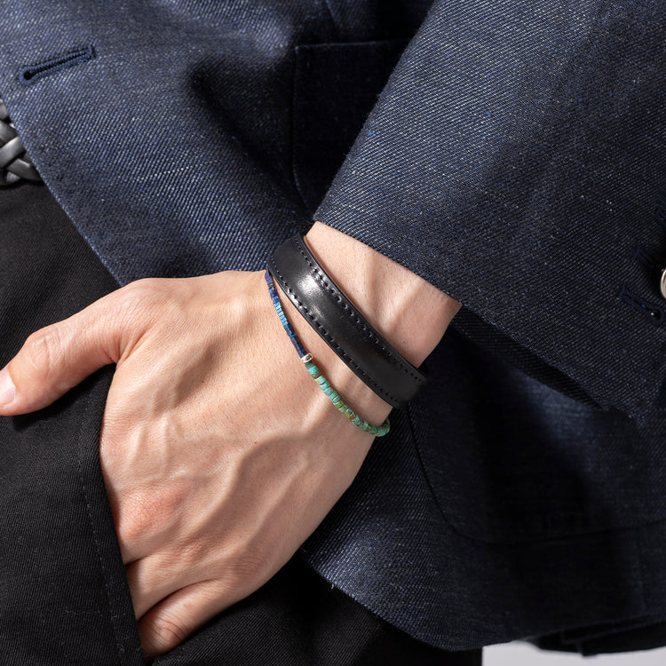 esperanto | エスペラント Begin別注 ヘマタイト×淡水パールグッドラックブレス