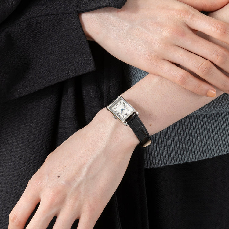 MATOW | マトウ Tsuki 朧月 -おぼろづき- / スクエア シルバー レザー