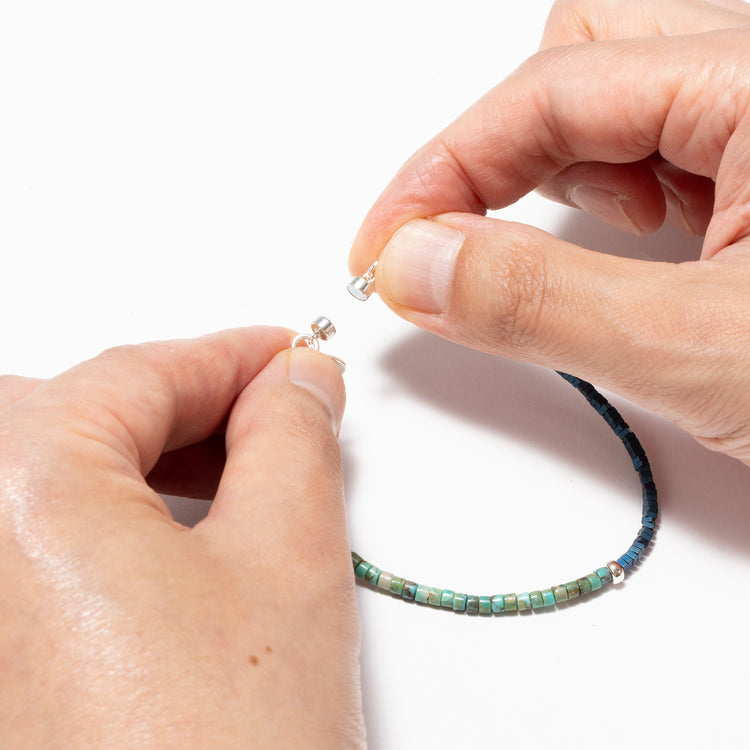 esperanto | エスペラント Begin別注 ヘマタイトチタニウム×ターコイズ グッドラックブレス