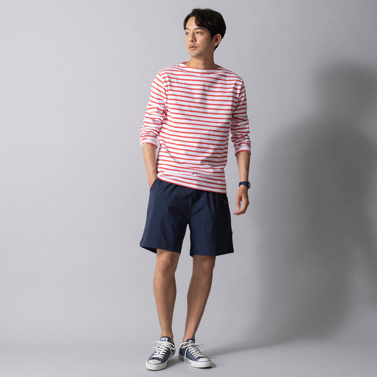 【NEW】ネイビー 着用サイズL(モデル身長180cm)