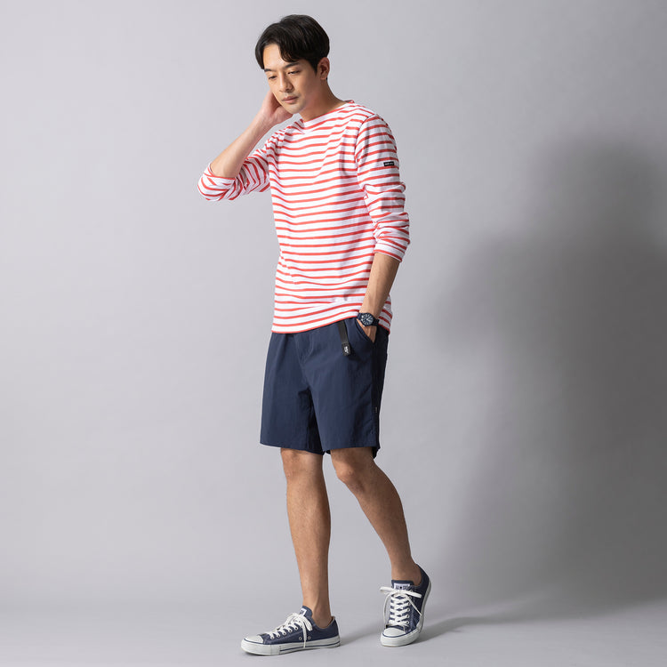 【NEW】ネイビー 着用サイズL(モデル身長180cm)