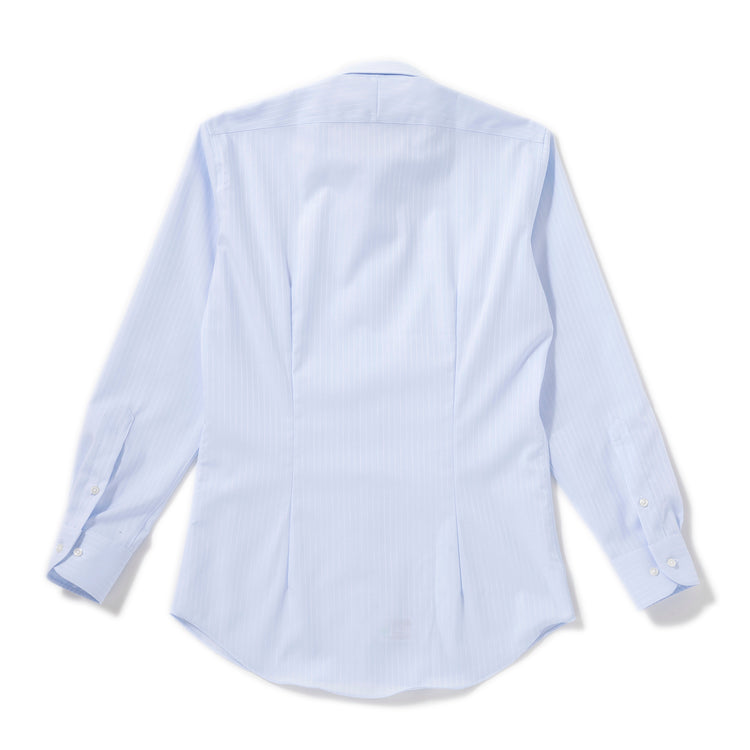 azabu tailor | アザブ テーラー World Traveler リンクルフリーシャツ (ドビーストライプ)