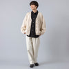 モデル身長163cm,HEAVENLYのCotton Linen Mix Knit Cardigan|natiamのhigh waist tuck chino|SEAM.SHOESのLOAFER LIGHT,https://market.e-begin.jp/products/dlt_hvr0310p_lala|https://market.e-begin.jp/products/rip_ntm0952o_lala|https://market.e-begin.jp/products/uea_sms0355p_lala