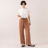 モデル身長 163cm,TUTIE.のコットンソロナフレンチスリーブTシャツ|UNIVERSAL OVERALLのUO34,https://market.e-begin.jp/products/equ_tte0280u_lala|https://market.e-begin.jp/products/sed_uni0291u_lala