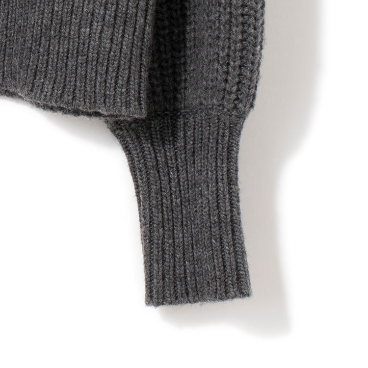 MANON | マノン LOW GAUGE HI NECK OVER KNIT