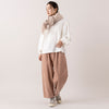 モデル身長163cm,MANONのGATHER SLEEVE LS TEE|HEAVENLYのCorduroy Front Pocket Pants|Moonstarのローバスケットヴィンテージグレー|Finissageのソリッドペールストール,https://market.e-begin.jp/products/mks_mnn1173s_lala|https://market.e-begin.jp/products/dlt_hvr1185s_lala|https://market.e-begin.jp/products/mns_mns0286o_lala|https://market.e-begin.jp/products/hem_fns1203s_lala