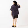 モデル身長165cm,TUTIE.のタカシマチヂミノースリーブプルオーバー|ROKXのTIDE ON SHORT|Organic handloomのGURKHA PLATFORM,https://market.e-begin.jp/products/equ_tte0275u_lala|https://market.e-begin.jp/products/sct_rok0427u_lala|https://market.e-begin.jp/products/sed_ogh0417u_lala