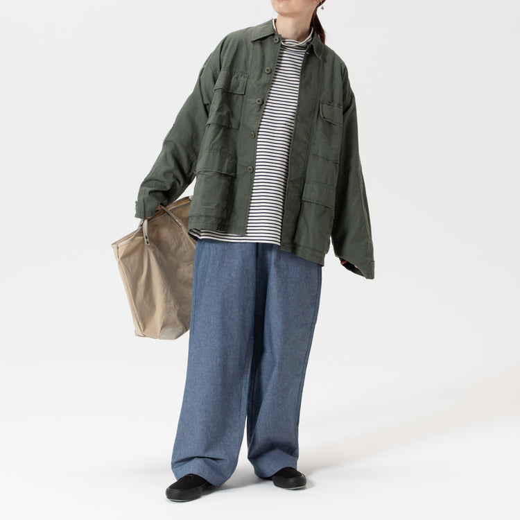 GUNG HO | ガンホー LaLa Begin別注 シャンブレーベイカーパンツ