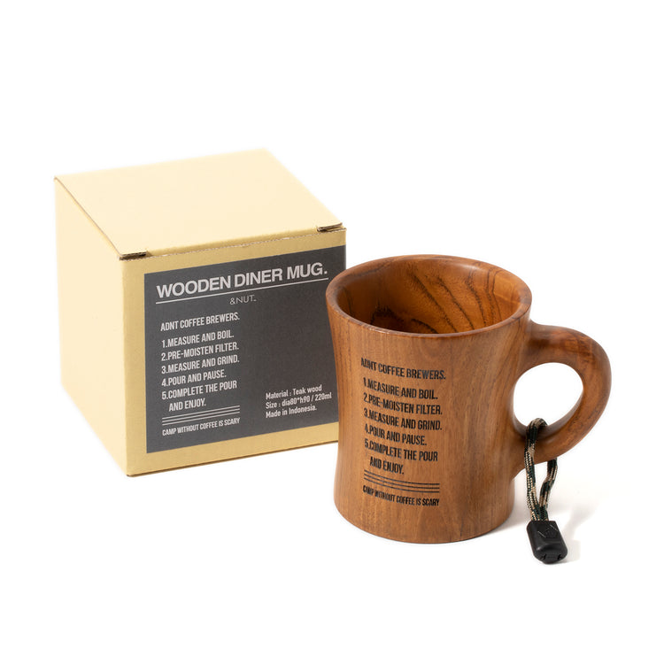 &NUT | アンドナット WOODEN DINER MUG