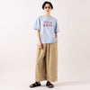 モデル身長 163cm,HEAVENLYのCotton Dump Washer Double Wide Pants|BlundstoneのAEROCORK SANDAL|LE FOONのBoston Square ニュアンスカラーサングラス,https://market.e-begin.jp/products/dlt_hvr0300u_lala|https://market.e-begin.jp/products/sed_bld0289u_lala|https://market.e-begin.jp/products/lef_lef0281u_lala