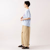 モデル身長 163cm,HEAVENLYのCotton Dump Washer Double Wide Pants|BlundstoneのAEROCORK SANDAL|LE FOONのBoston Square ニュアンスカラーサングラス,https://market.e-begin.jp/products/dlt_hvr0300u_lala|https://market.e-begin.jp/products/sed_bld0289u_lala|https://market.e-begin.jp/products/lef_lef0281u_lala