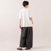 モデル身長 163cm,NOMBRE IMPAIRのムラプリントコットン ビット付きバレルパンツ|BlundstoneのAEROCORK SANDAL,https://market.e-begin.jp/products/rdx_nmi0308u_lala|https://market.e-begin.jp/products/sed_bld0289u_lala