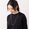 rapiécage | ラピエサージュ アジャストダブルパイプコードネックレス