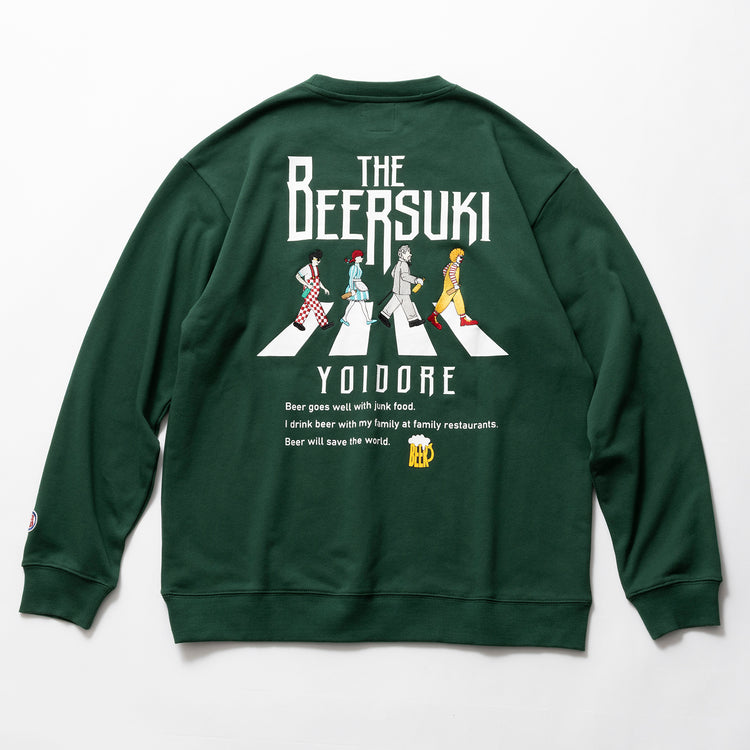YOIDORE | ヨイドレ BEER SUKI クルーネックスウェット