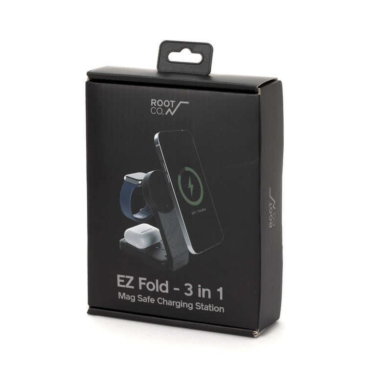 ROOT CO. | ルート PLAY EZ Fold - 3 in 1 Mag Safe Charging Station (ブラック)