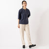 モデル身長165cm,HEAVENLYのLinen Frenchsleeve Wide Shirt|GENUINSのMALLORCA H2O,https://market.e-begin.jp/products/dlt_hvr0400u_lala|https://market.e-begin.jp/products/boa_gns0298u_lala