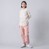 モデル身長165cm,MANONのCOMBI THERMAL LS TEE|caquのカラーリネンテーパードストレート,https://market.e-begin.jp/products/mks_mnn0488q_lala|https://market.e-begin.jp/products/tan_caq0473q_lala