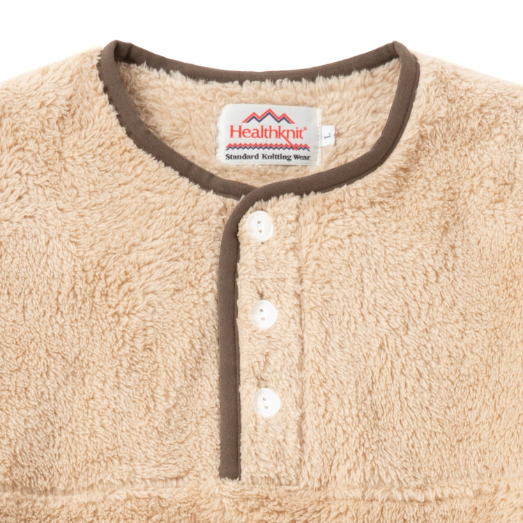 Healthknit | ヘルスニット シェルパフリース ヘンリーネック長袖