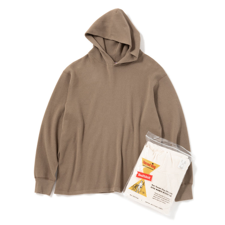 Healthknit | ヘルスニット サーマルキングラッセルハニカム フーディ長袖