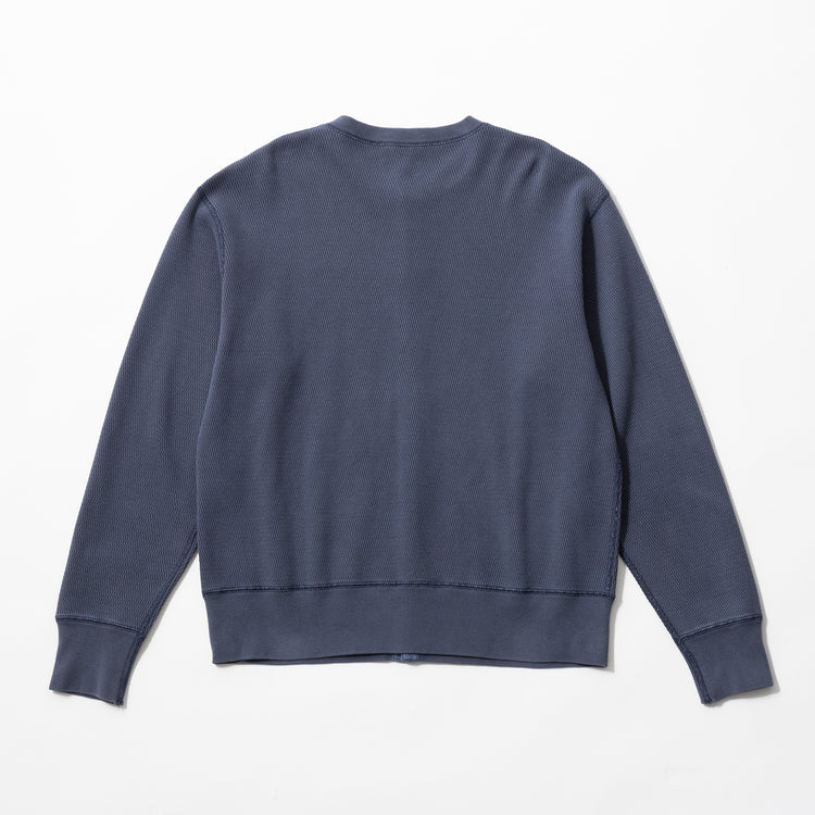 Healthknit | ヘルスニット Begin別注 ビンテージ加工 サーマルキングラッセルハニカムカーデ
