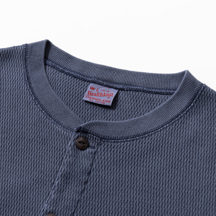 Healthknit | ヘルスニット Begin別注 ビンテージ加工 サーマルキングラッセルハニカムカーデ
