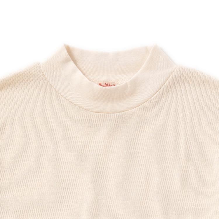 Healthknit | ヘルスニット コットンウールハニカム モックネック長袖