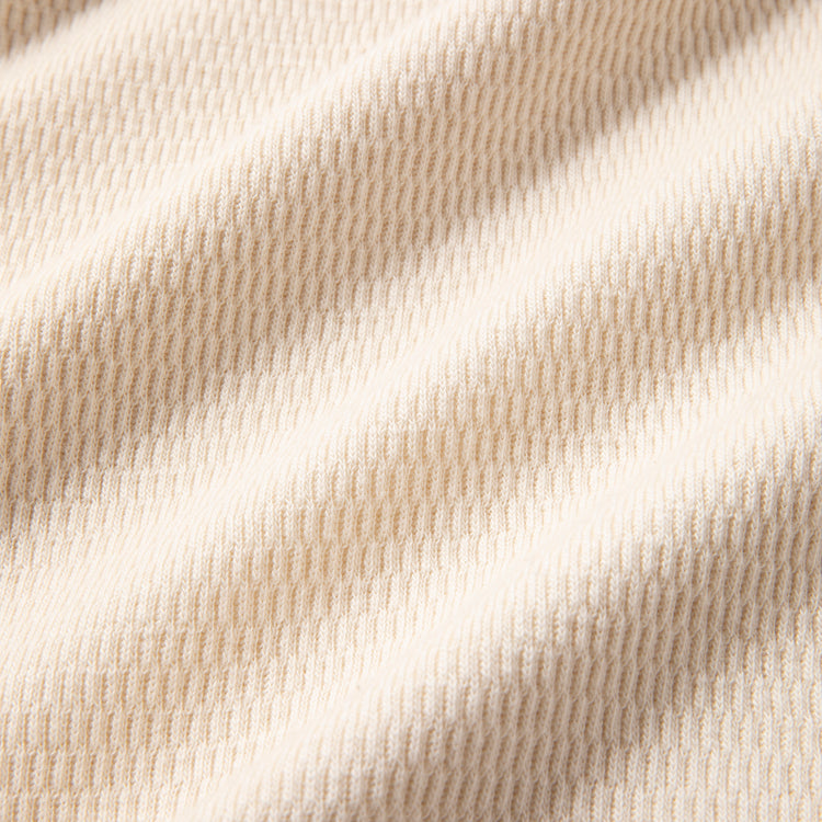 Healthknit | ヘルスニット コットンウールハニカム モックネック長袖